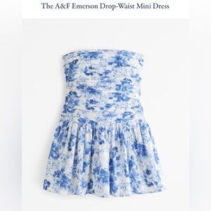 Blue and White Floral Emerson Dress